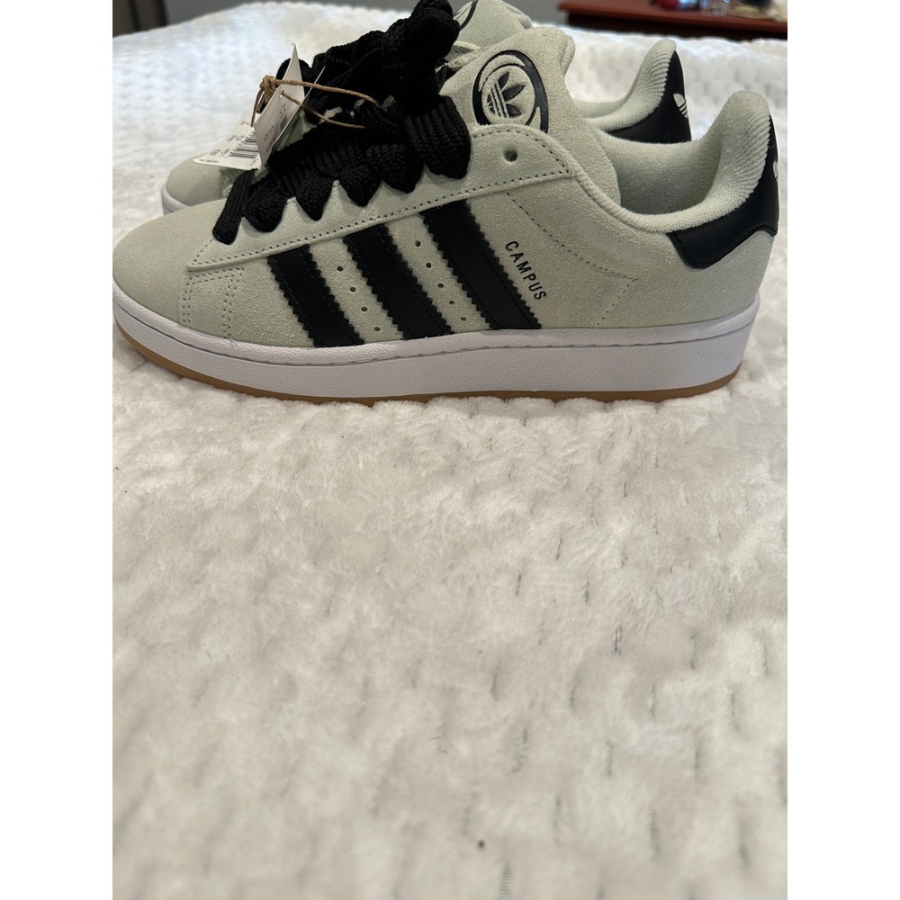 Adidas Campus 00s W Linen Green Black Gum Sole Sneakers JQ7413 Womens Size 7 - Picture 7 of 10